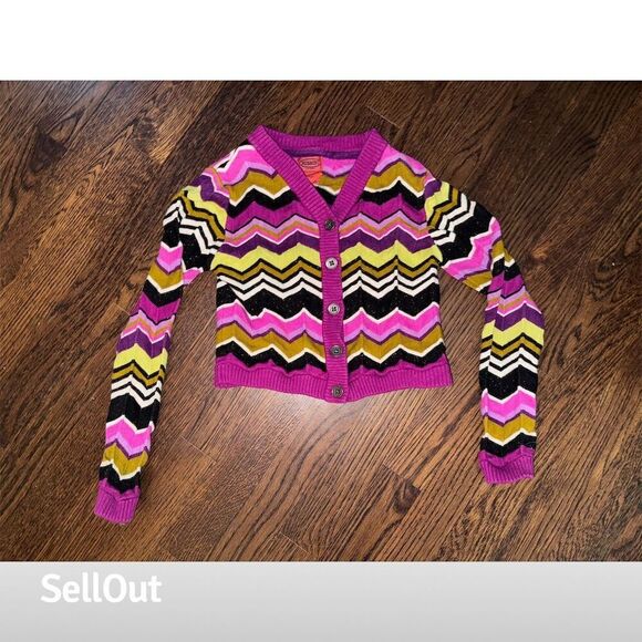 Missoni for Target Girls Multicolor Zigzag Cardigan Sweater Size SG - Picture 1 of 6
